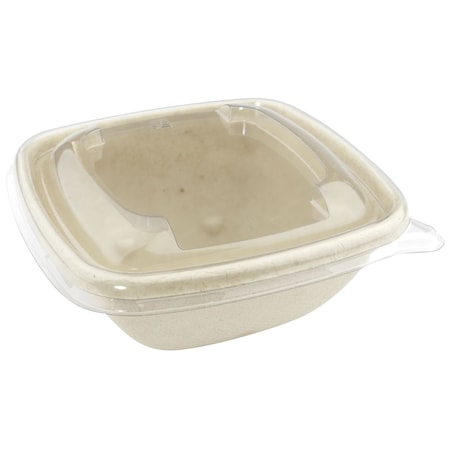 Abena Lids, To-Go Containers Square Bowls, Clear, For use with item No 133218 and 133217, PK500 133219